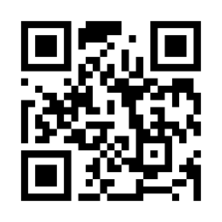 A QR code, likely containing a URL or small amount of data.