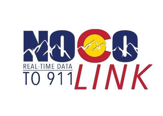 Logo with text "MO LINK" and "REAL-TIME DATA TO 911LINK" with graphical mountains, a sun, and heartbeat lines.