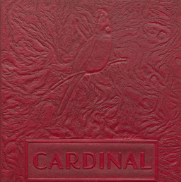 A red textured surface with a relief of a cardinal bird and the word "CARDINAL" embossed below it.