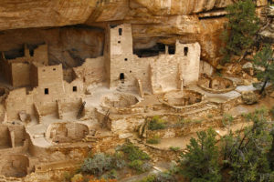 Photo of village carved into rock