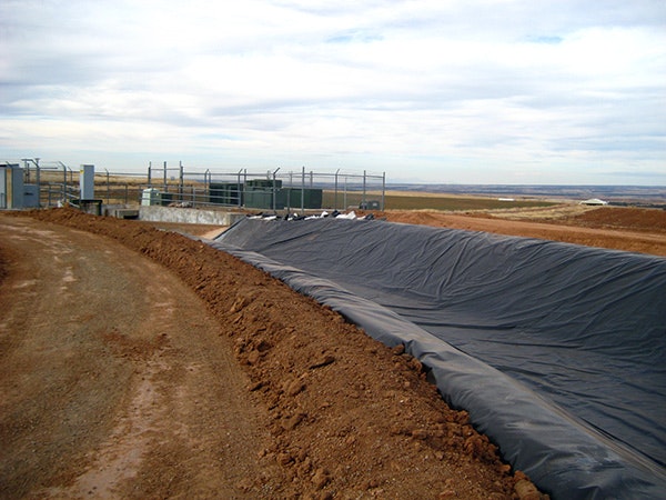 Photo of reservoir construction