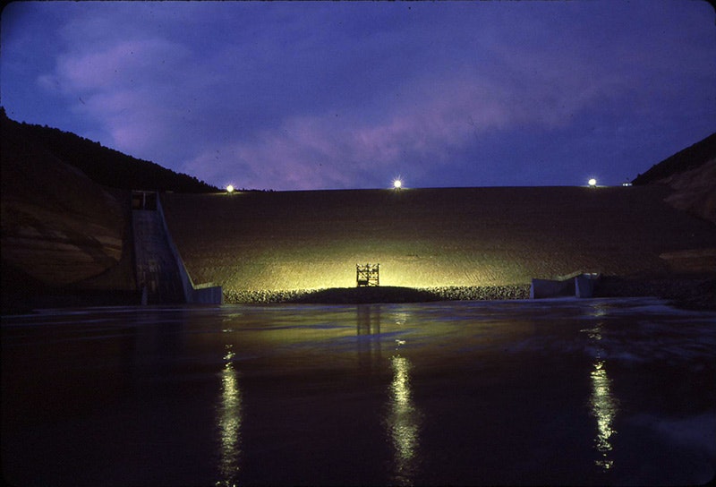 Photo of lights, night and water