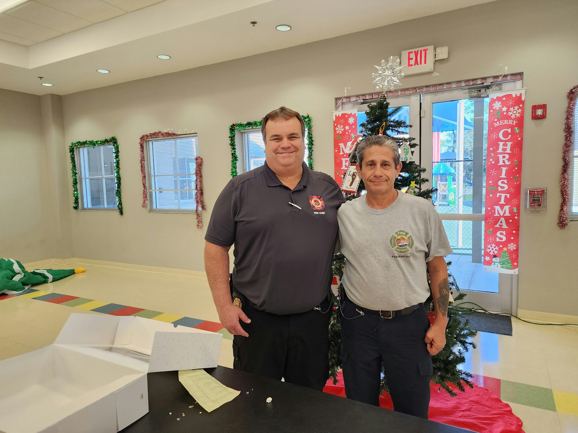 Left to right, Chief Graham and Scotty Friedman
