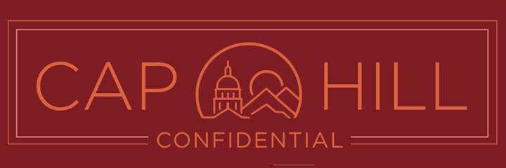 The image features a logo for "Cap Hill Confidential," incorporating a dome and mountain design.