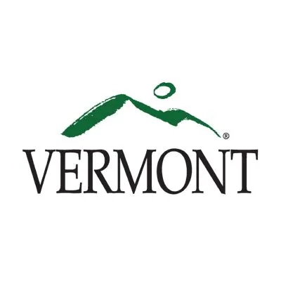 The image features a logo with the word "VERMONT" and a stylized mountain graphic above it.