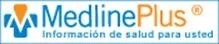 The image features the MedlinePlus logo, which offers health information in Spanish.