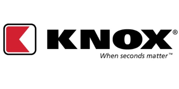 The image shows the logo for KNOX with a tagline, "When seconds matter."