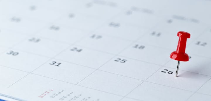 May contain: text and calendar