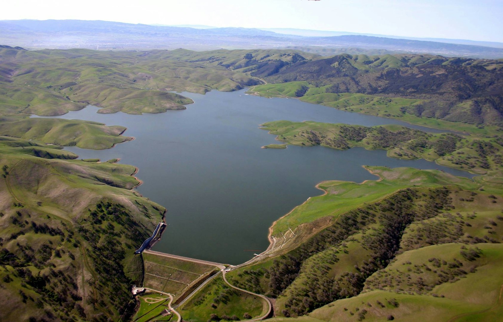 May contain: outdoors, water, nature, lake, reservoir, and aerial view