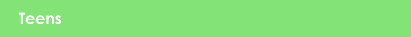 The image has a green background with the word "Teens" in white text.