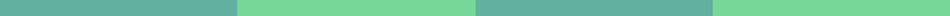 Alternating teal and green vertical stripes.