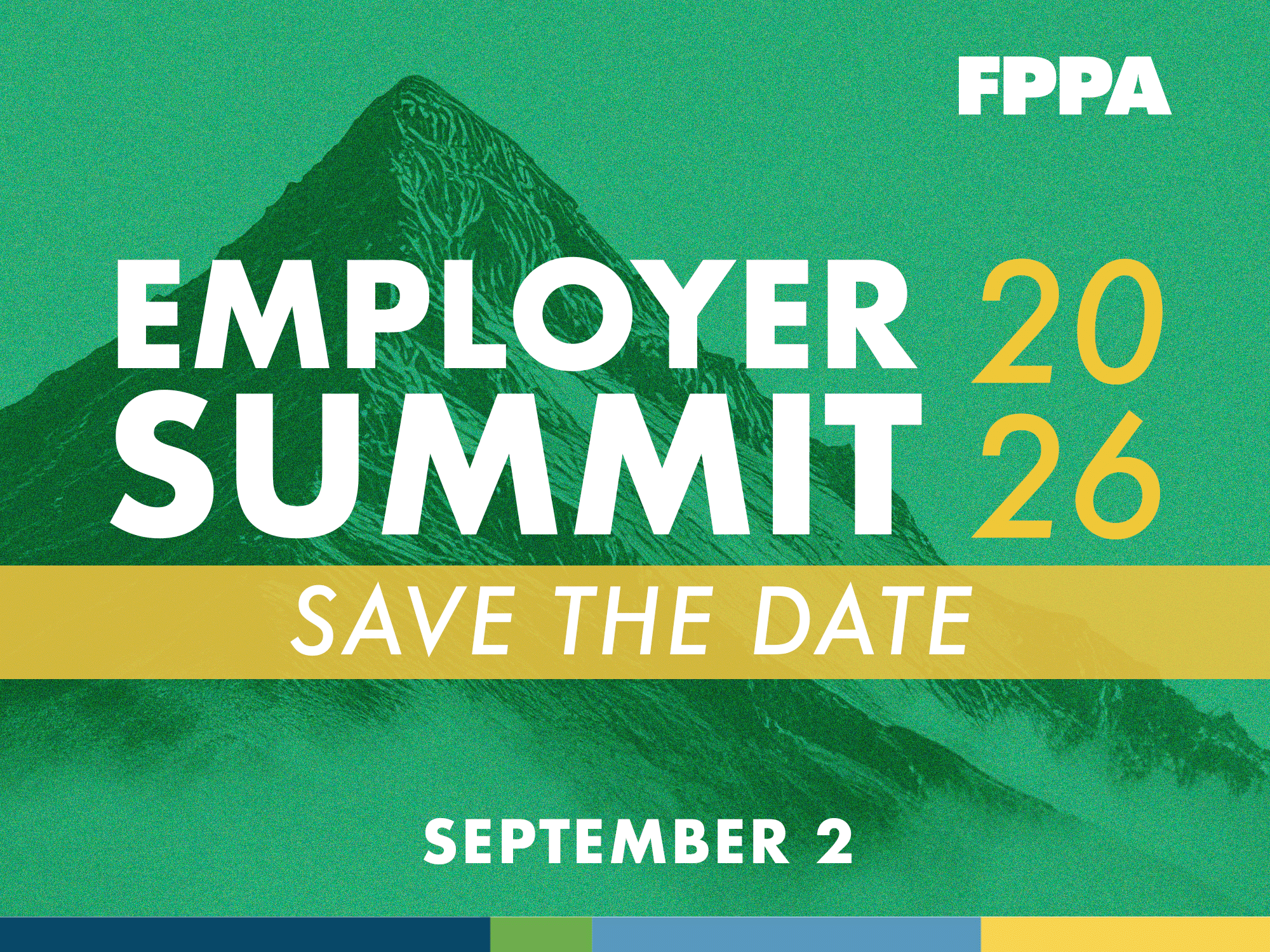 The image promotes the FPPA Employer Summit 2026, urging viewers to "Save the Date" for September 2.