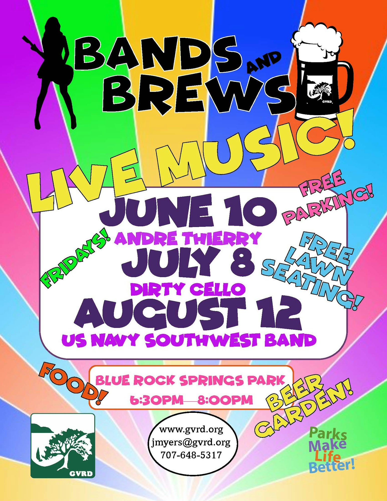 Bands & Brews flyer