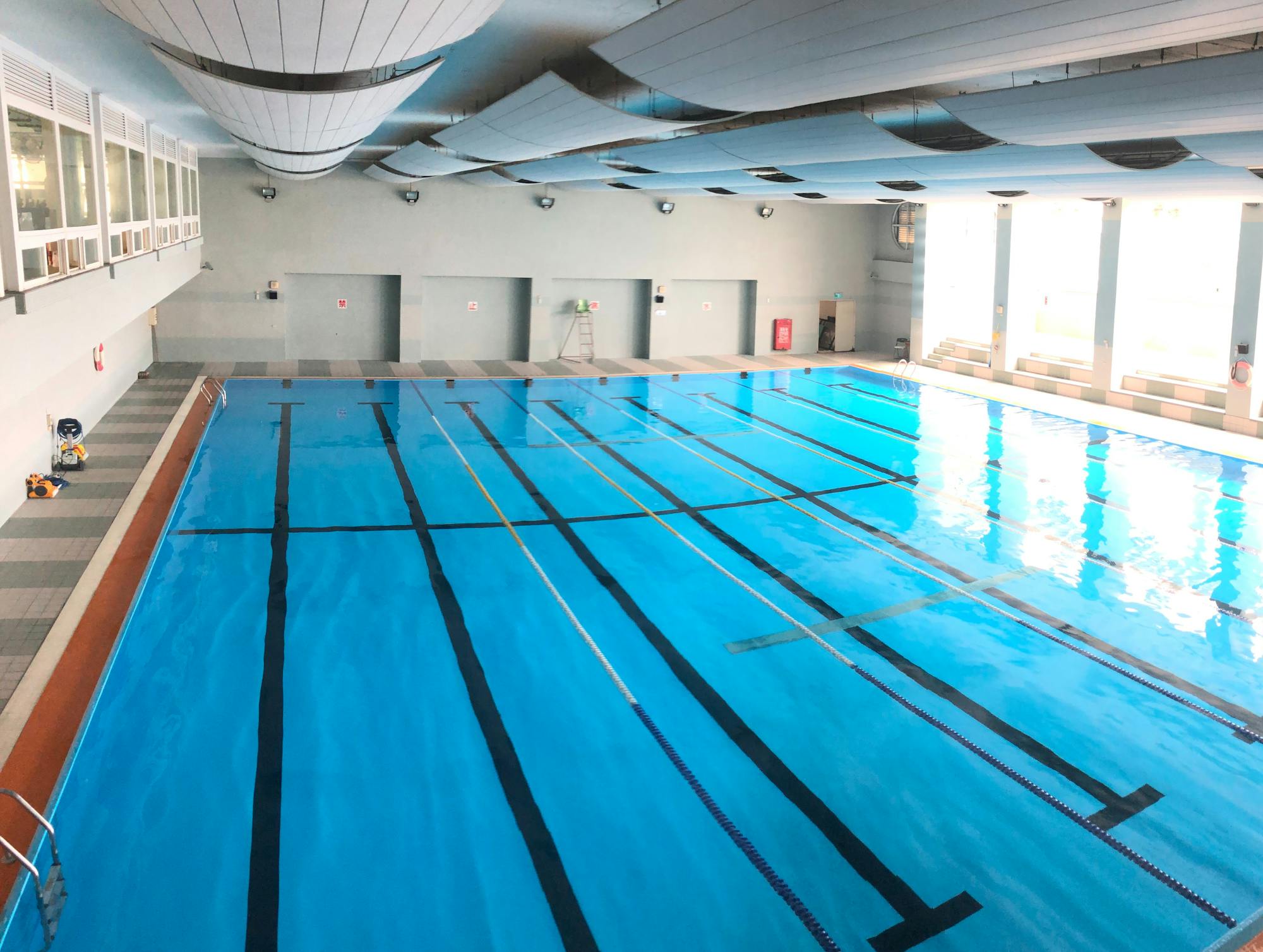 May contain: pool, water, swimming pool, outdoors, and aerial view