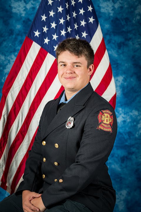 FF Sean Bilodeau 2024 Photo with US Flag