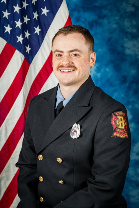 FF Ryan Washick 2024 Photo with US Flag