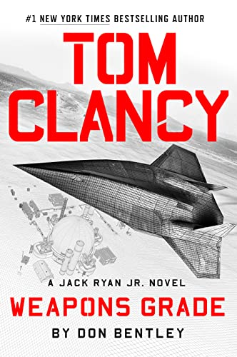 A book cover for "Tom Clancy: Weapons Grade" by Don Bentley, featuring a stealth aircraft on the background.