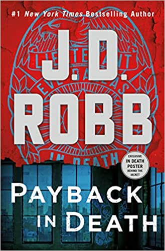 It's a book cover for "Payback in Death" by J.D. Robb.
