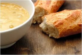 soup and bread