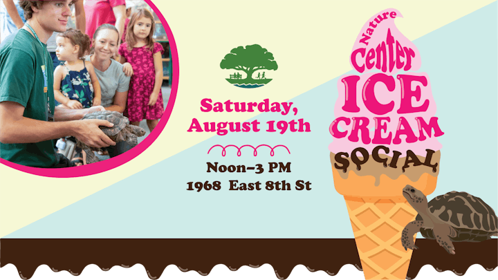 May contain: cream, dessert, food, ice cream, advertisement, person, animal, reptile, sea life, turtle, poster, face, head, and people