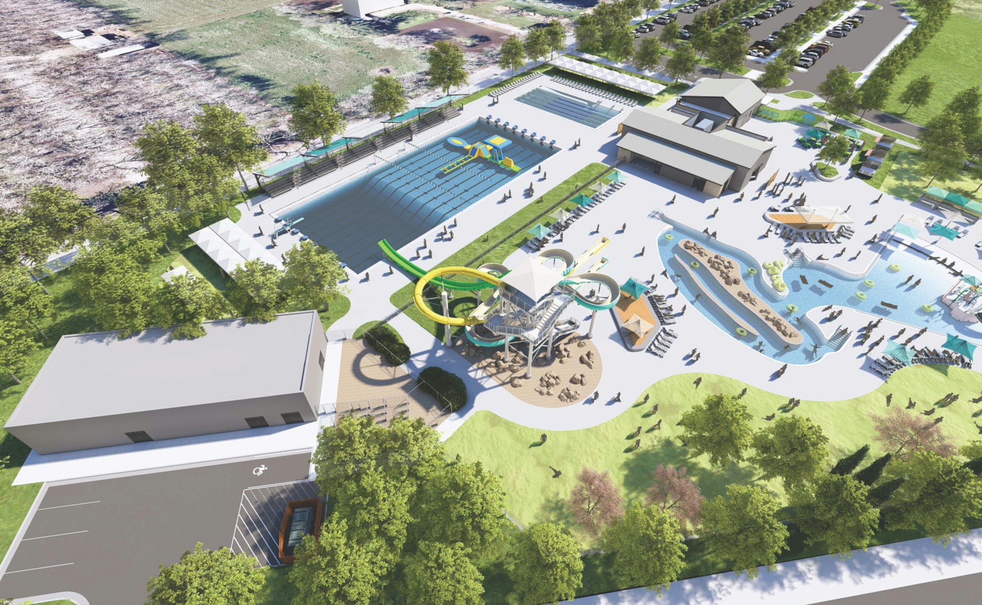 May contain: pool, water, swimming pool, architecture, building, and outdoors