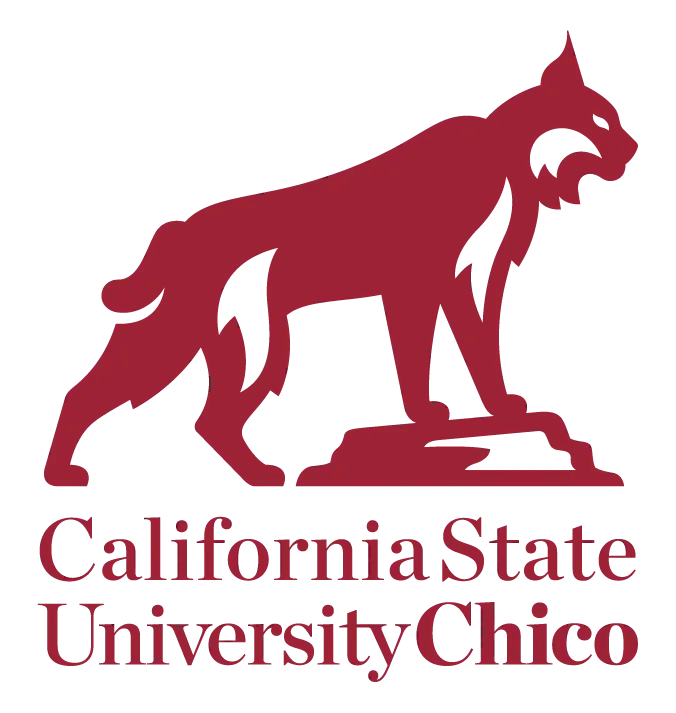 Logo of California State University, Chico featuring a stylized cougar above the institution's name.