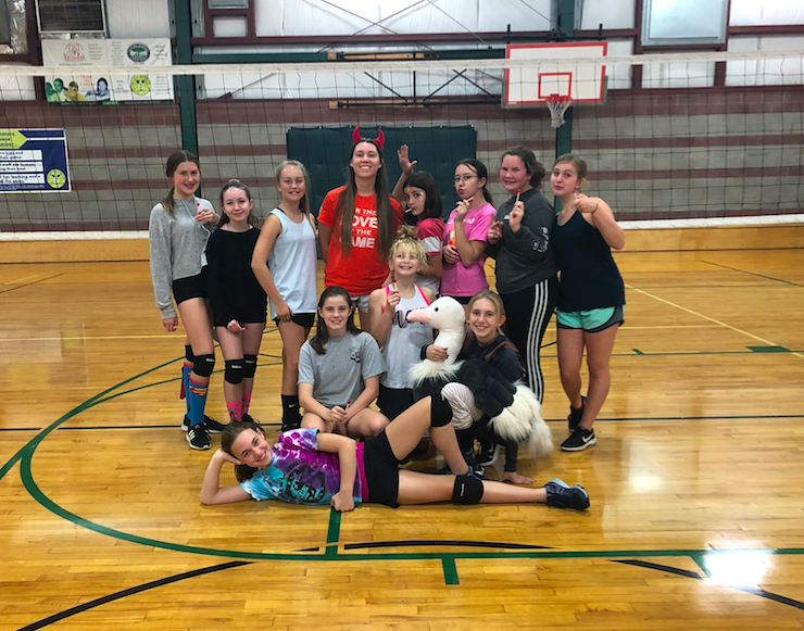 May contain: person, human, people, clothing, shorts, apparel, footwear, shoe, team sport, sports, sport, team, volleyball, and flooring