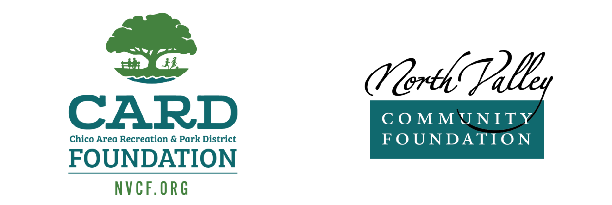 Logos for CARD Foundation and Community Foundation with website link NVCF.ORG.