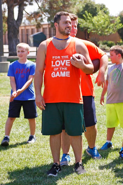 May contain: shorts, apparel, clothing, person, human, shoe, footwear, and people