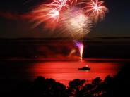 May contain: fireworks, nature, night, and outdoors