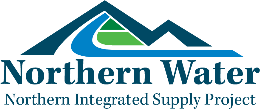 Northern Water logo with mountain and river design, text: "Northern Integrated Supply Project."