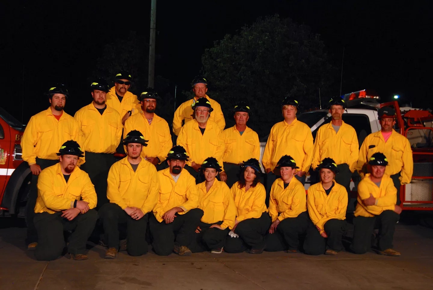 group photo, firefighters