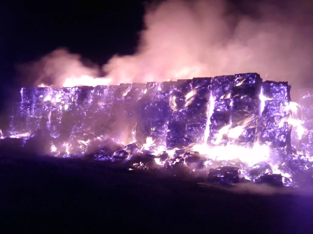 structure on fire