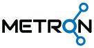 The image features the word "METRON" with a stylized letter "N" connected to nodes.