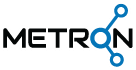 The image features the word "METRON" with a stylized letter "N" connected to nodes.