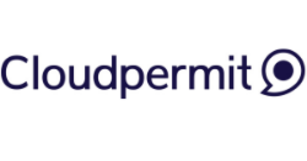 The image contains the text "Cloudpermit" with a stylized logo featuring a speech bubble.