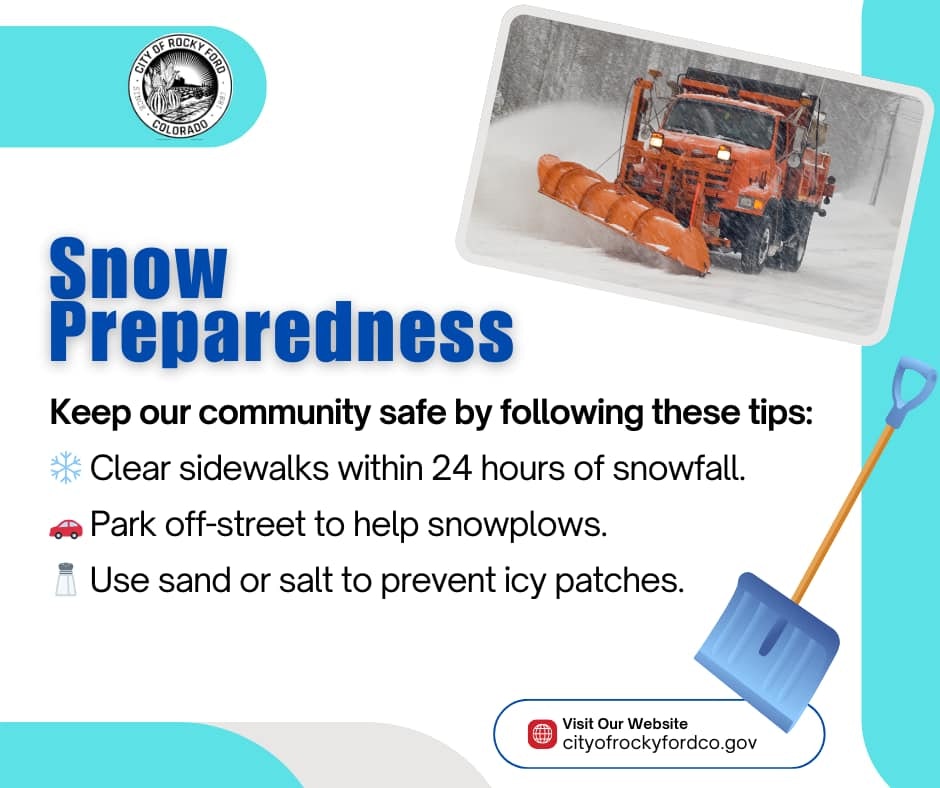 Snow preparedness tips: Clear sidewalks in 24 hours, park off-street, use sand/salt.