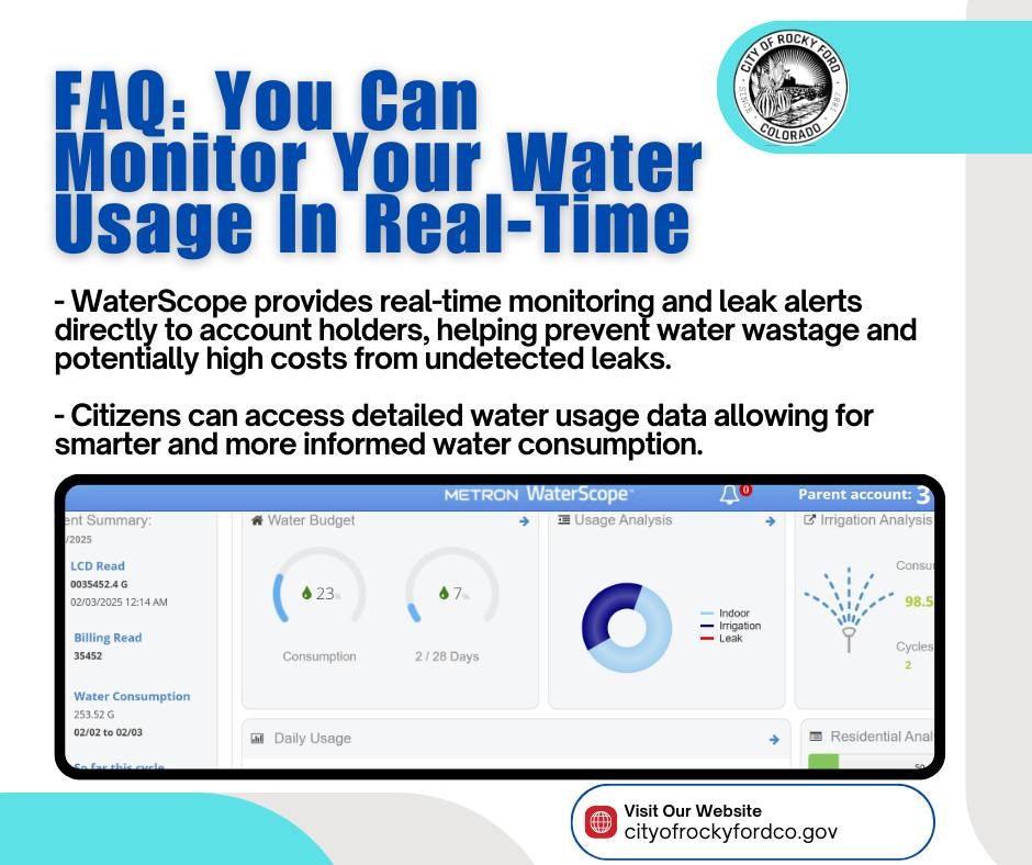 WaterScope offers real-time water monitoring and leak alerts, helping citizens manage usage and prevent waste.