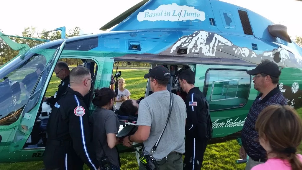 helicopter with EMS