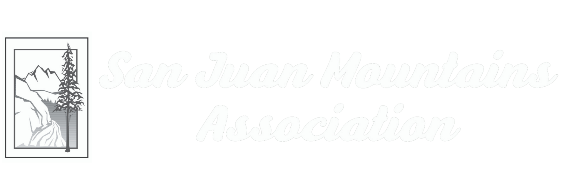 The image features the text "San Juan Mountains Association" with a stylized graphic of mountains and a tree.
