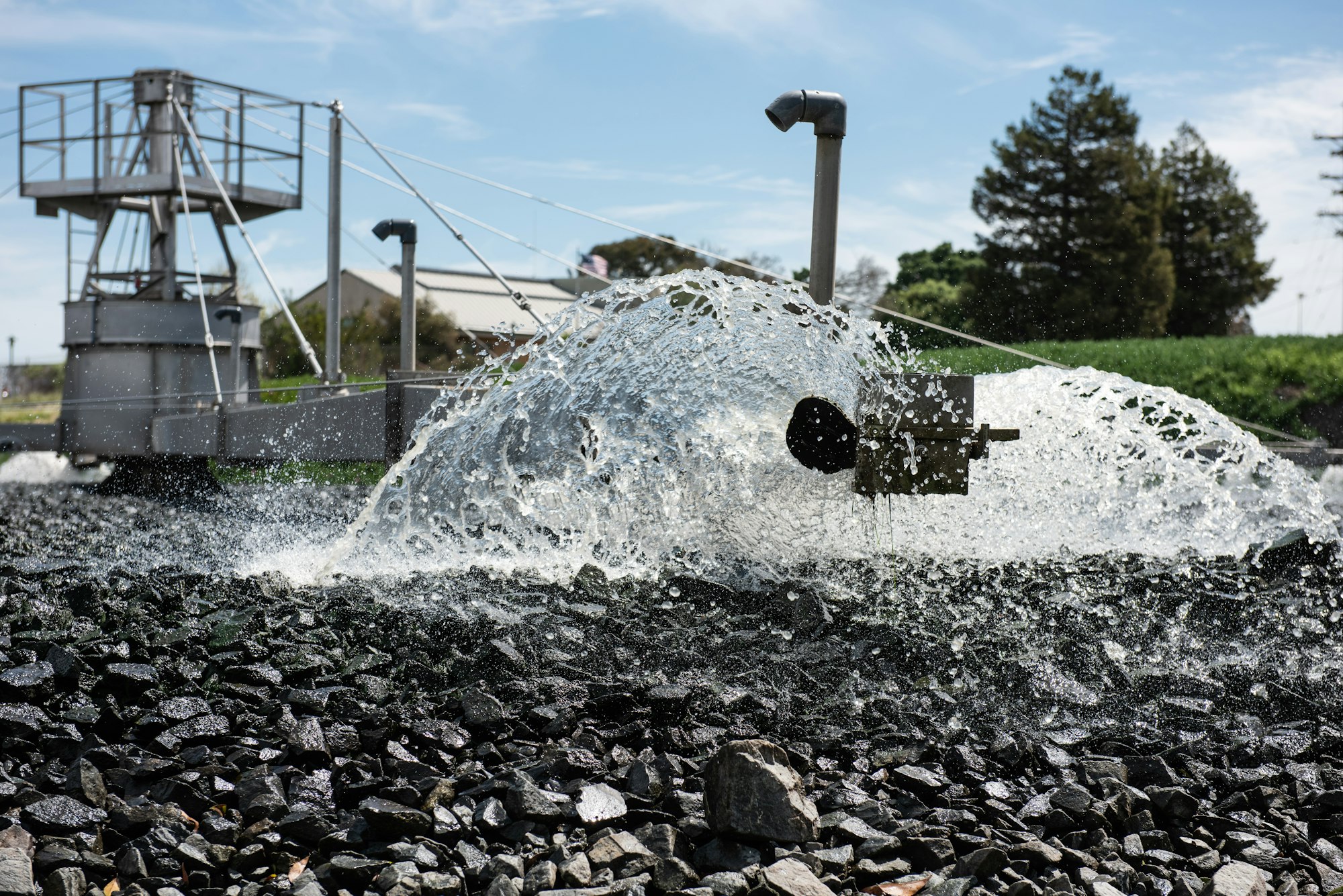 biofilter at wastewater treatment plant