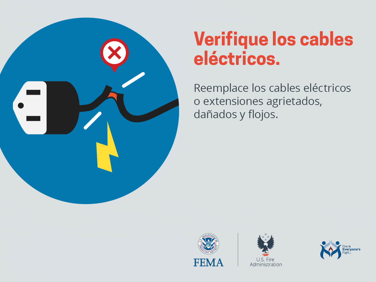 Visual aid for checking electrical cord damage