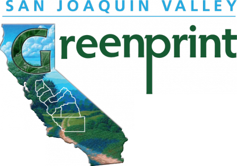 San Joaquin Valley Greenprint logo with a California map highlighting the region.