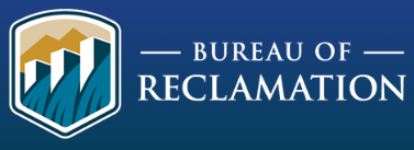 The image features the logo of the Bureau of Reclamation, showcasing mountains and water elements.