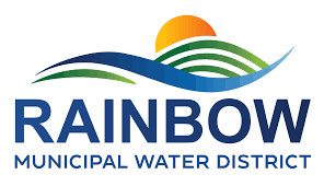 The image features a logo for the Rainbow Municipal Water District, displaying waves, hills, and a sun.