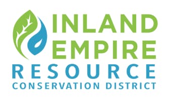 The image features a logo for the Inland Empire Resource Conservation District, focusing on conservation and resource management.