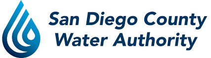 The image features the logo of the San Diego County Water Authority, highlighting water management services.