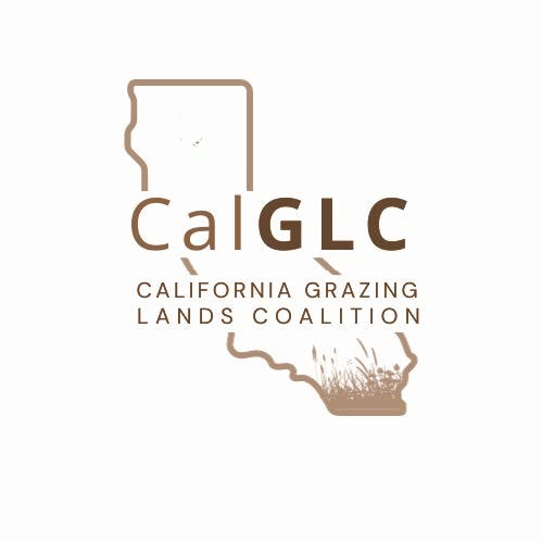 The image features the logo for the California Grazing Lands Coalition (CalGLC), highlighting its focus on grazing lands.