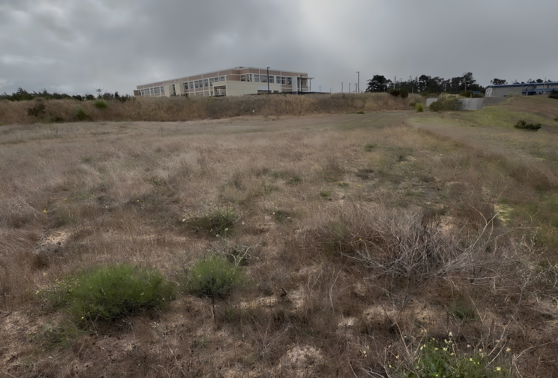 Proposed hotel site with DHS Building in the background