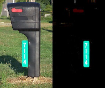 Reflective Address Sign